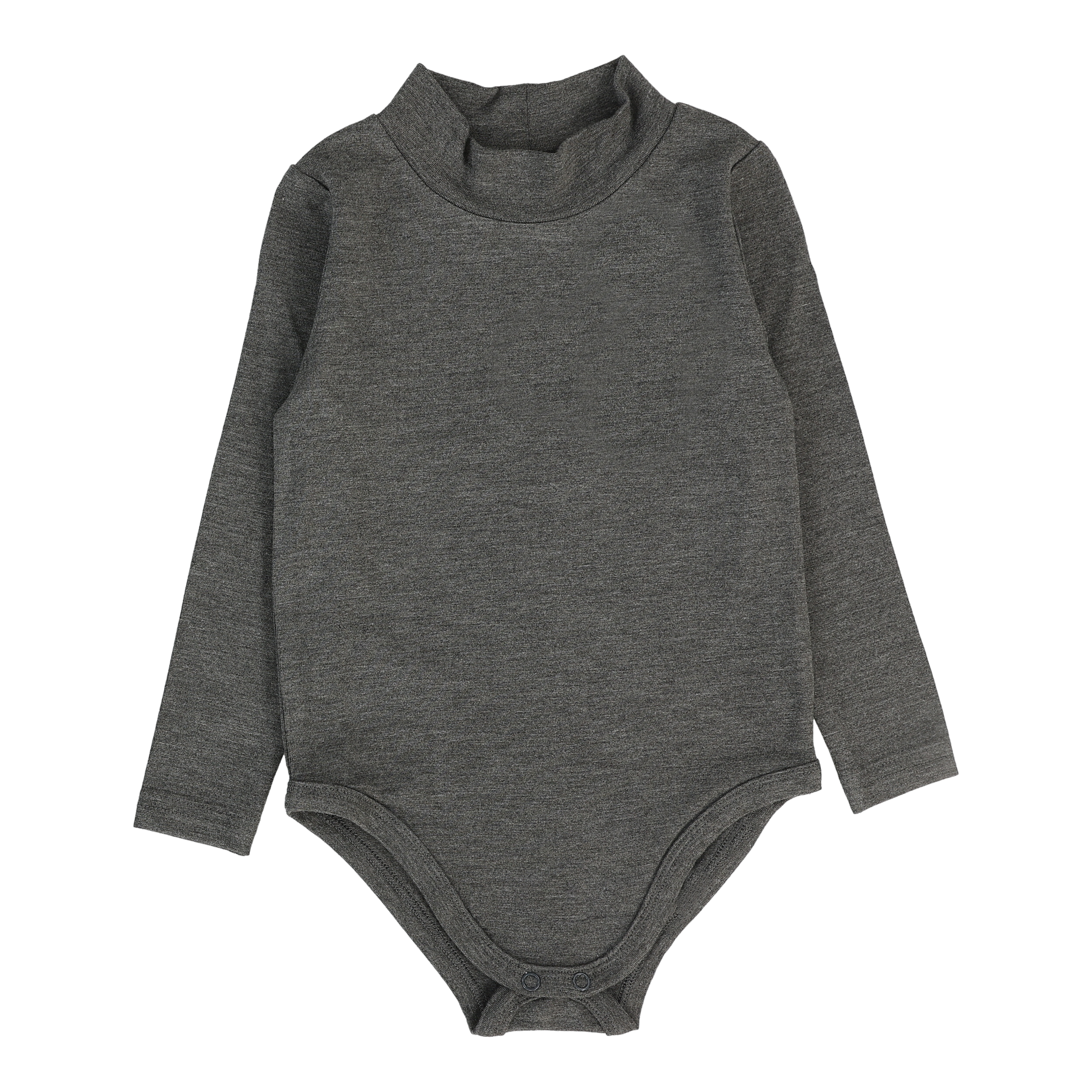 Bamboo Mockneck Onesie-Mid Grey