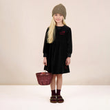 Velour Dress-Black