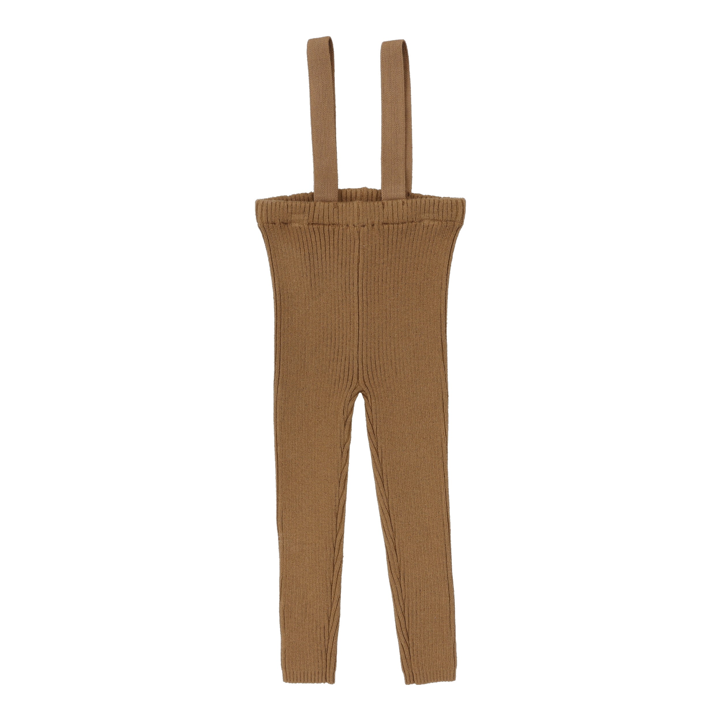 Knit Suspender Leggings - Oatmeal