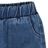 Pull On Shorts - Blue Denim