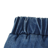 Pull On Shorts - Blue Denim