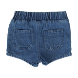 Pull On Shorts - Blue Denim