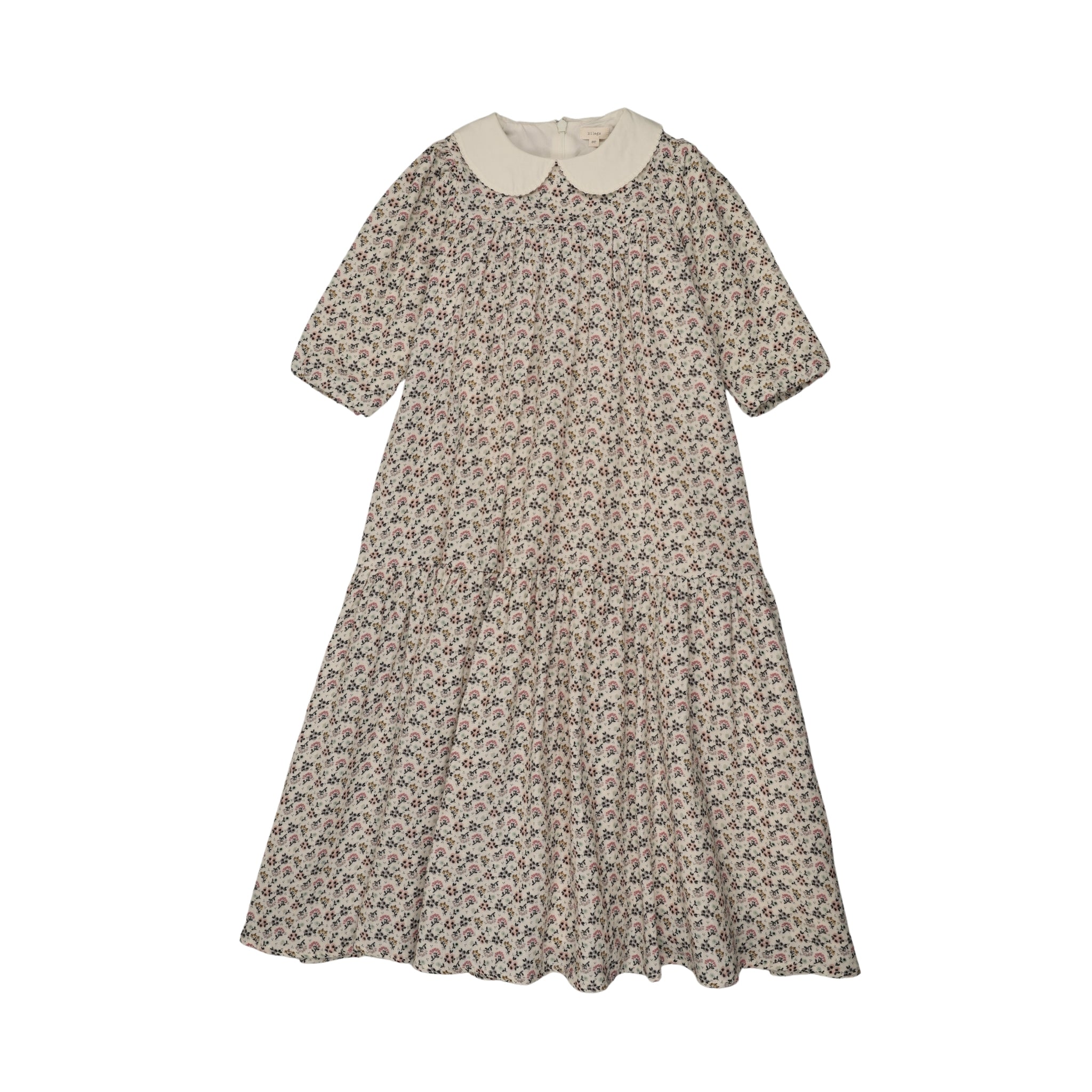 lil legs patch dress short sleeve Analogie Wheat Pintuck Collar Dress 4T / Wheat