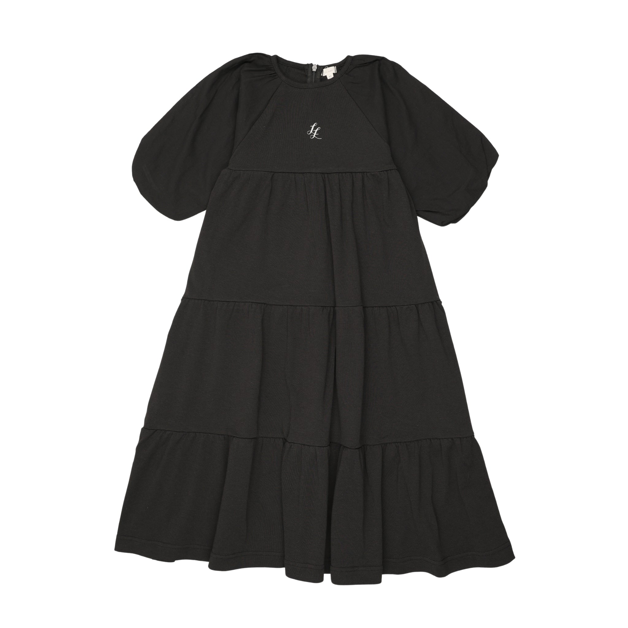 Puff Sleeve Maxi 3/4-Black – Lil Legs Baby
