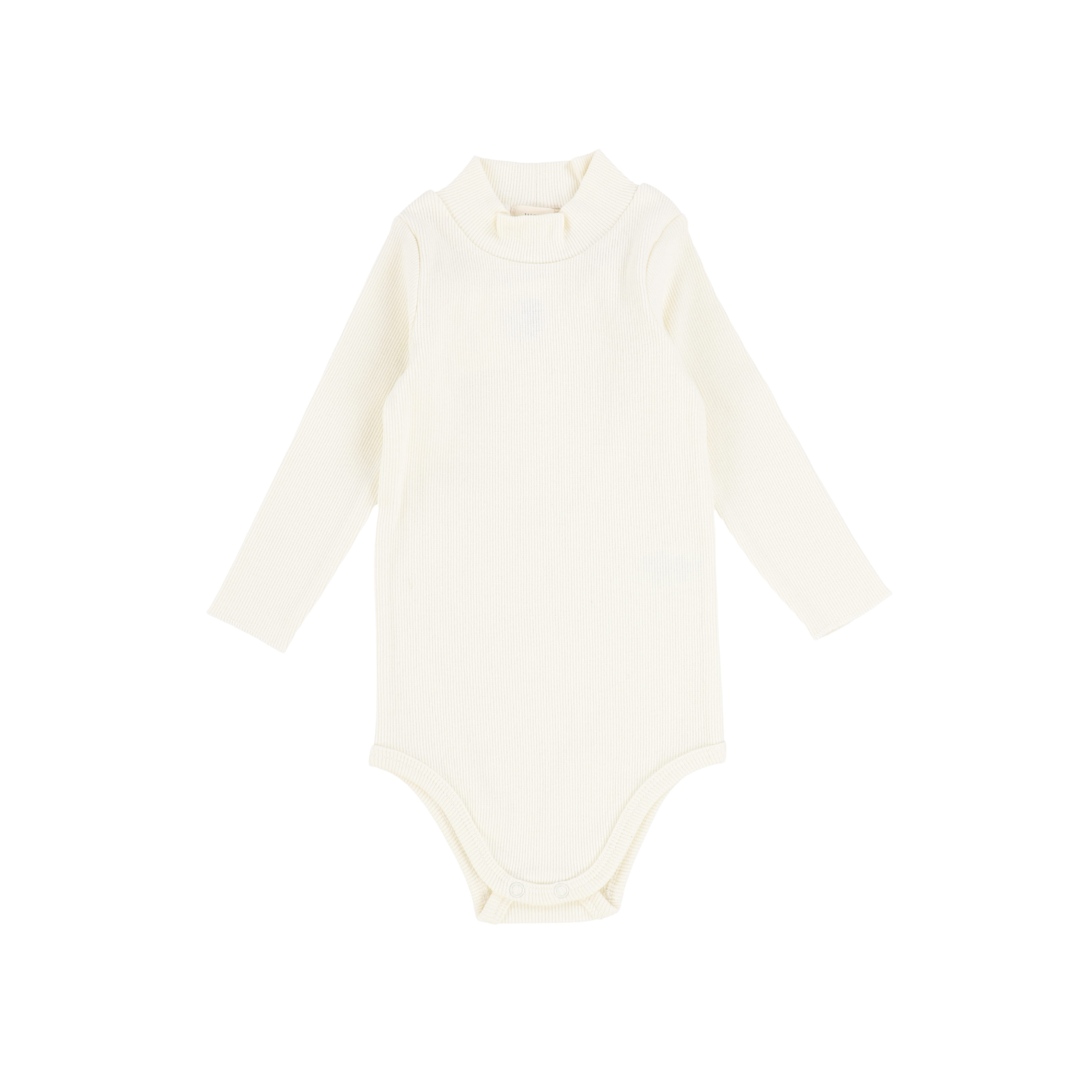 Ribbed Mockneck Onesie - Cream
