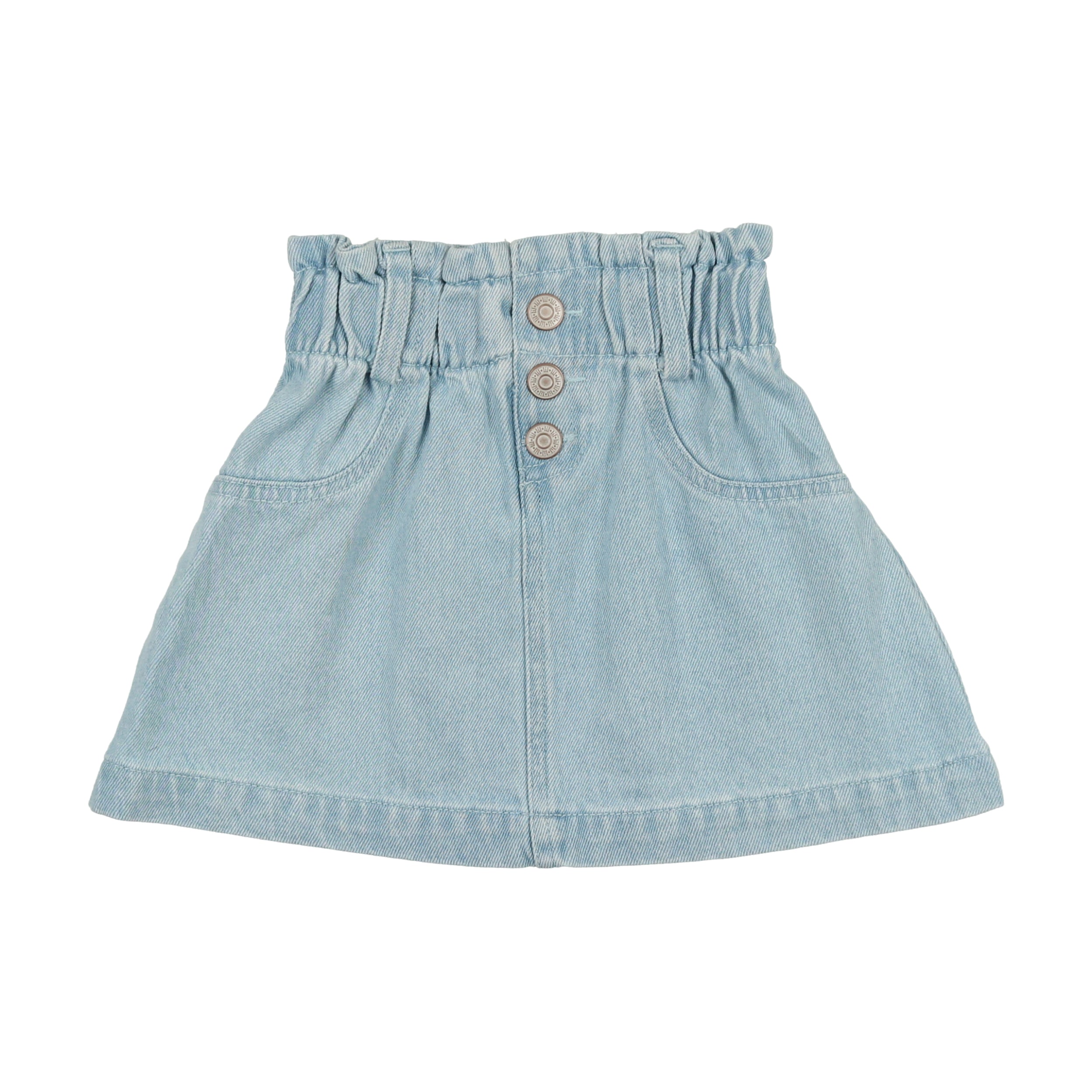 Paperbag Skirt - Light Wash