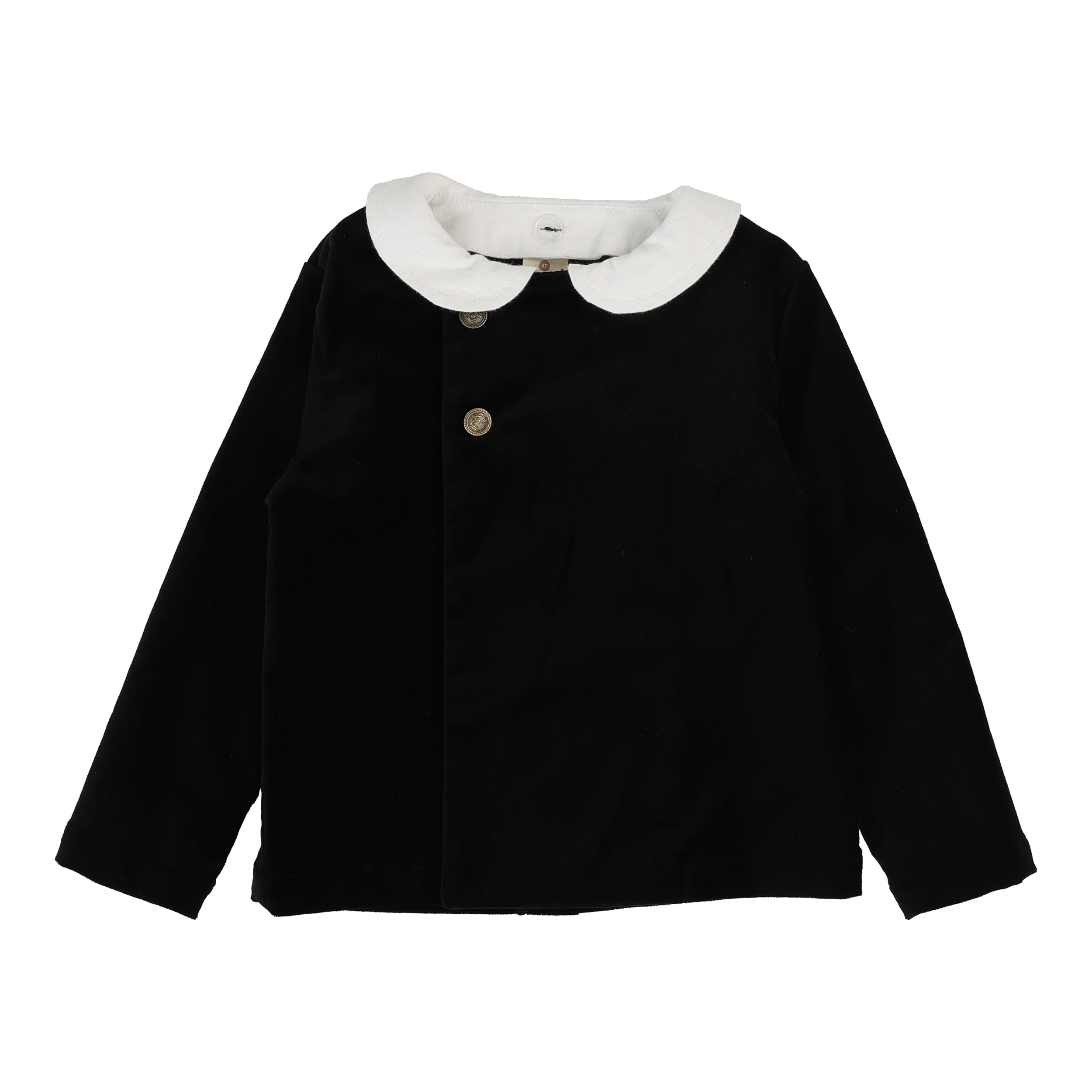 Toddler Velvet Blazer-Black