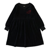 Velour Dress-Black