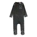 Contrast Footie-Black Wash Boy