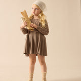 Chunky V Neck Sweater-Misty Oat Heather