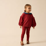 Sweet Campaign Toddler Ruffle Sweatshirt Set-Vintage Red