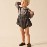 Boys Romper-Mid Grey