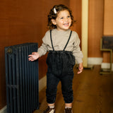 Bubble Suspender Pants - Blue