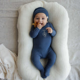 Bicycle footie set-off navy