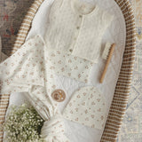 Knit Pointelle Cardigan - Taupe
