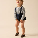 Plaid Edition Toddler Boys Shirt-Dried Blue Plaid