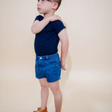 DENIM SHORTS - Blue Denim