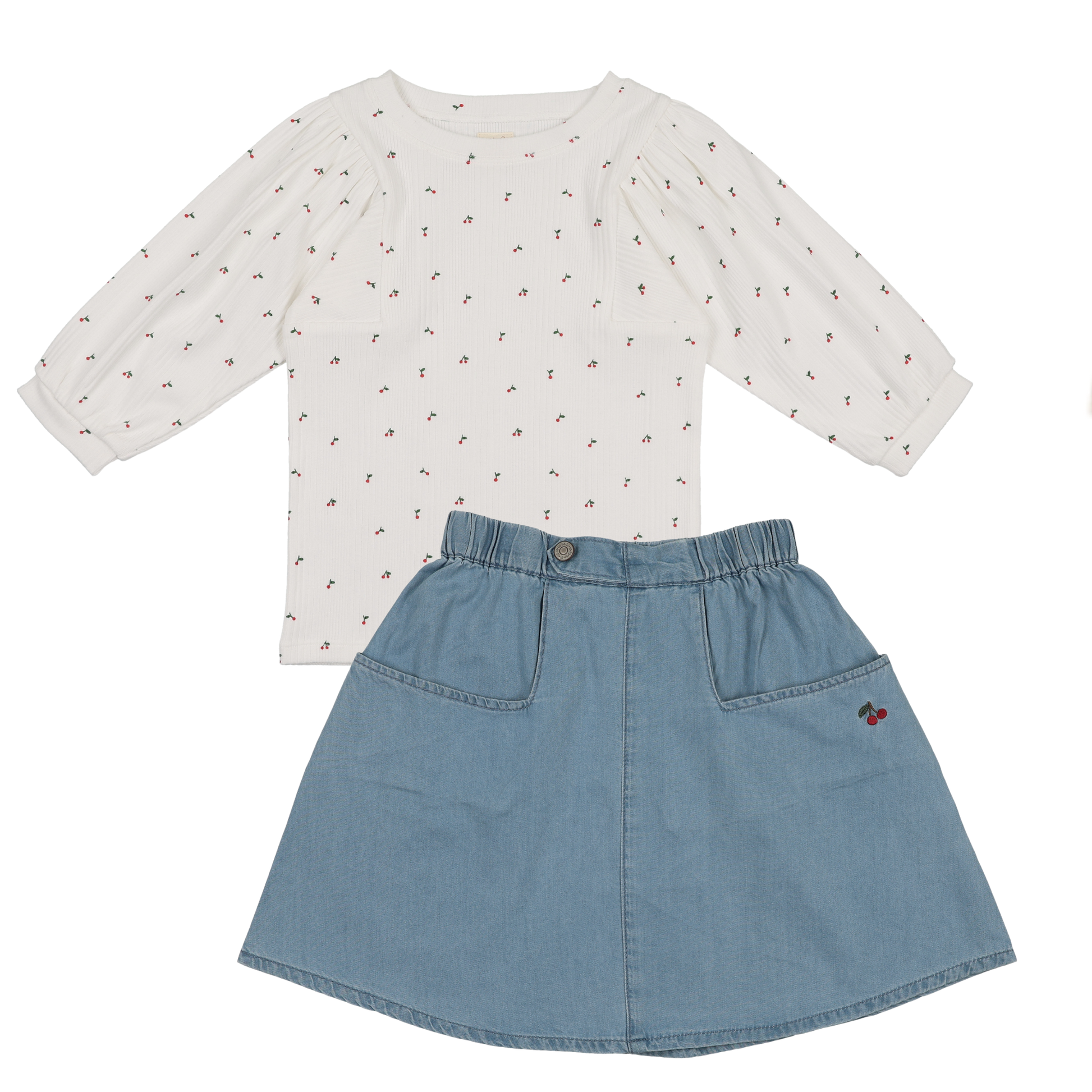 Denim Capsule Skirt Set