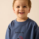 Bike Sweatshirt Set-Vintage Blue