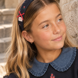 Denim Day Headband-Navy Tulip