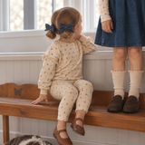 Denim Day Mini Bow Clip- Blue Denim