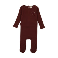 Heart Applique Footie