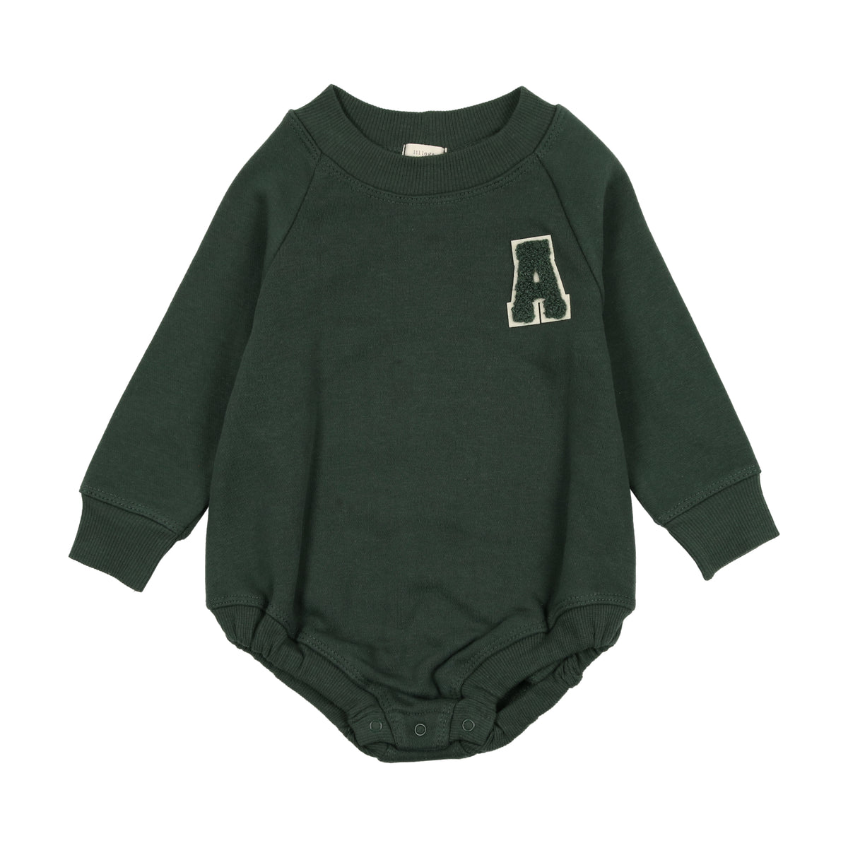 Applique Sweatshirt Romper