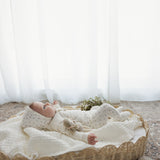 Embroidered Bud Cardigan - Cream/Pink