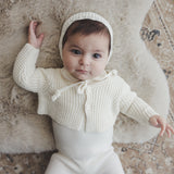 Chunky Knit Shrug - Cream Scallop