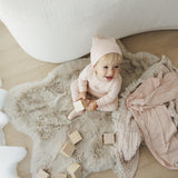 Graphic Footie Set - Dusty Pink