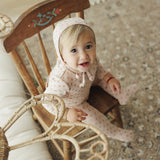 Ballard Print Layette Set - Dusty Pink