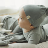 Pointelle Emblem Layette Set - Light Blue