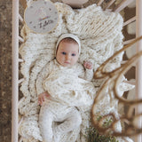 Bud Layette Set - Cream/Pink