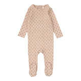 Ballard Print Footie - Dusty Pink