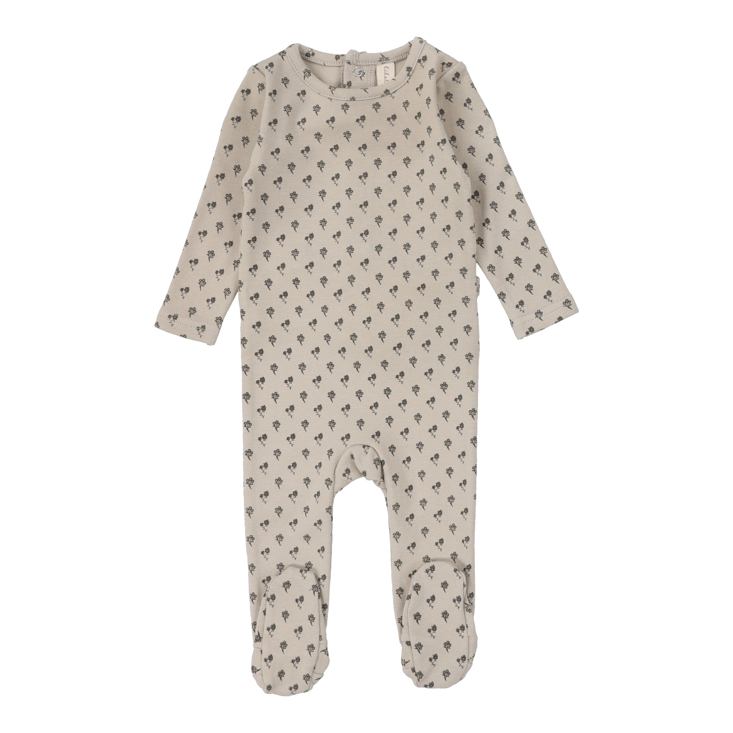 Ballard Print Footie - Oat