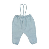 Bubble Suspender Pants - Light Wash