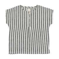PLEATED BUTTON SHIRT
