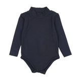 Bamboo Mockneck Onesie - Navy