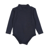 Bamboo Mockneck Onesie - Navy