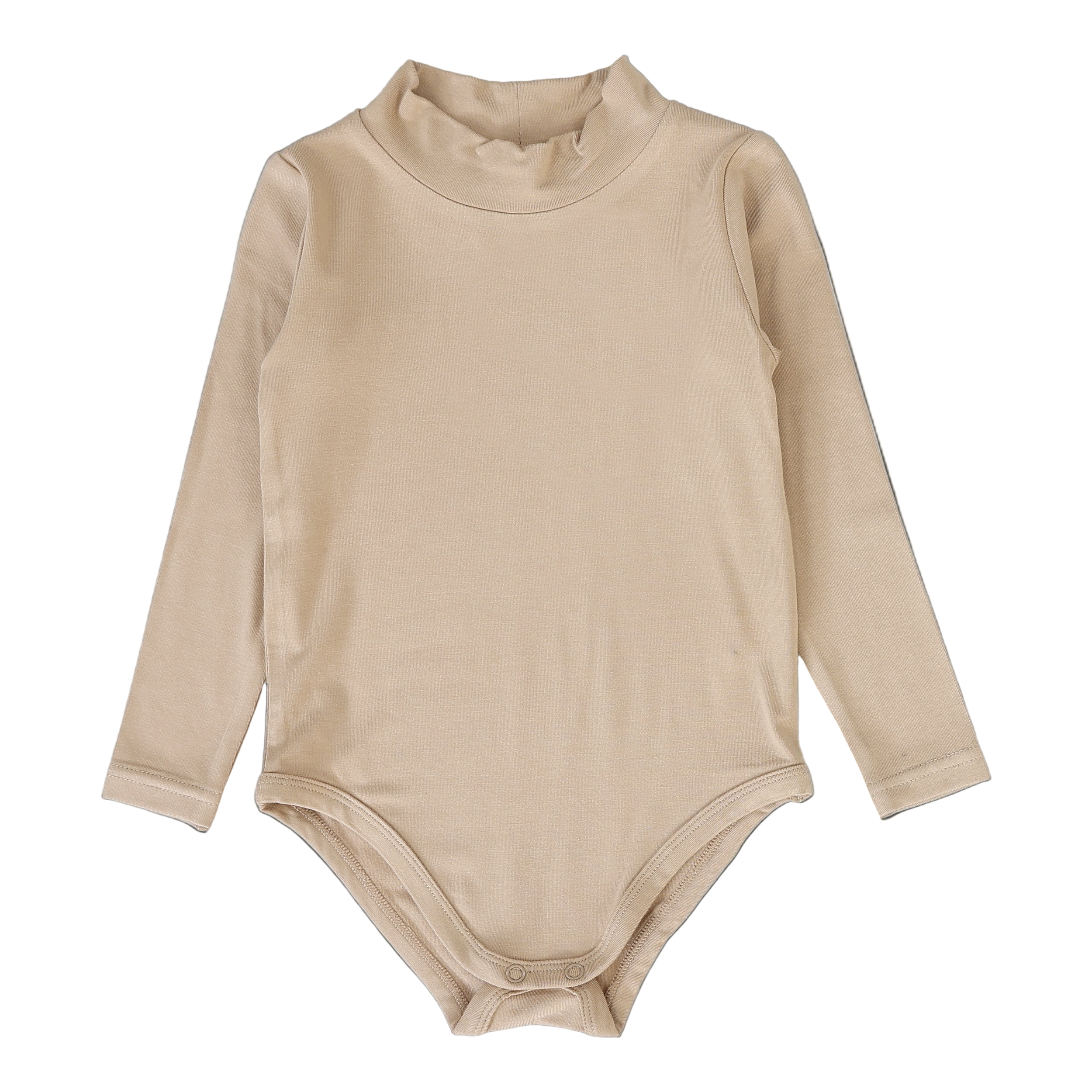 Bamboo Mockneck Onesie-Oat
