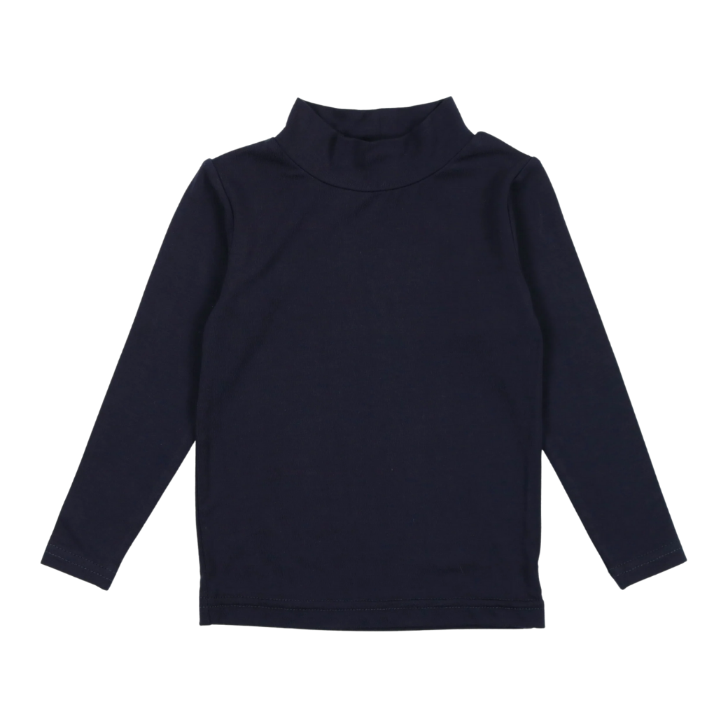 Bamboo Mockneck - Navy