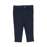Basic Boys Knit Stretch Pants Without Seam - Navy