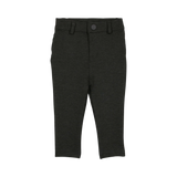 Basic Boys Knit Stretch Pants Without Seam - Heather Grey