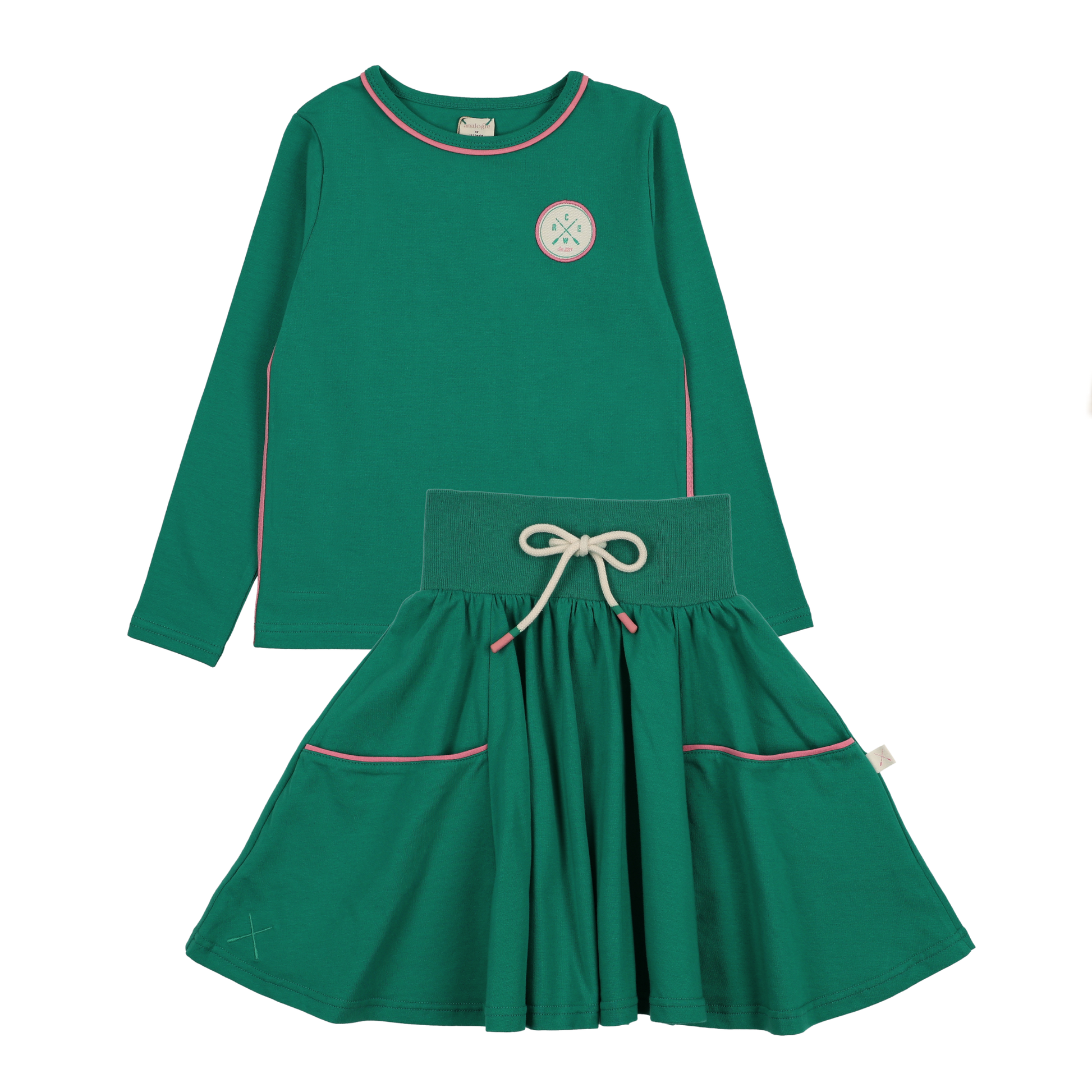 Boating Crew LS Skirt Set