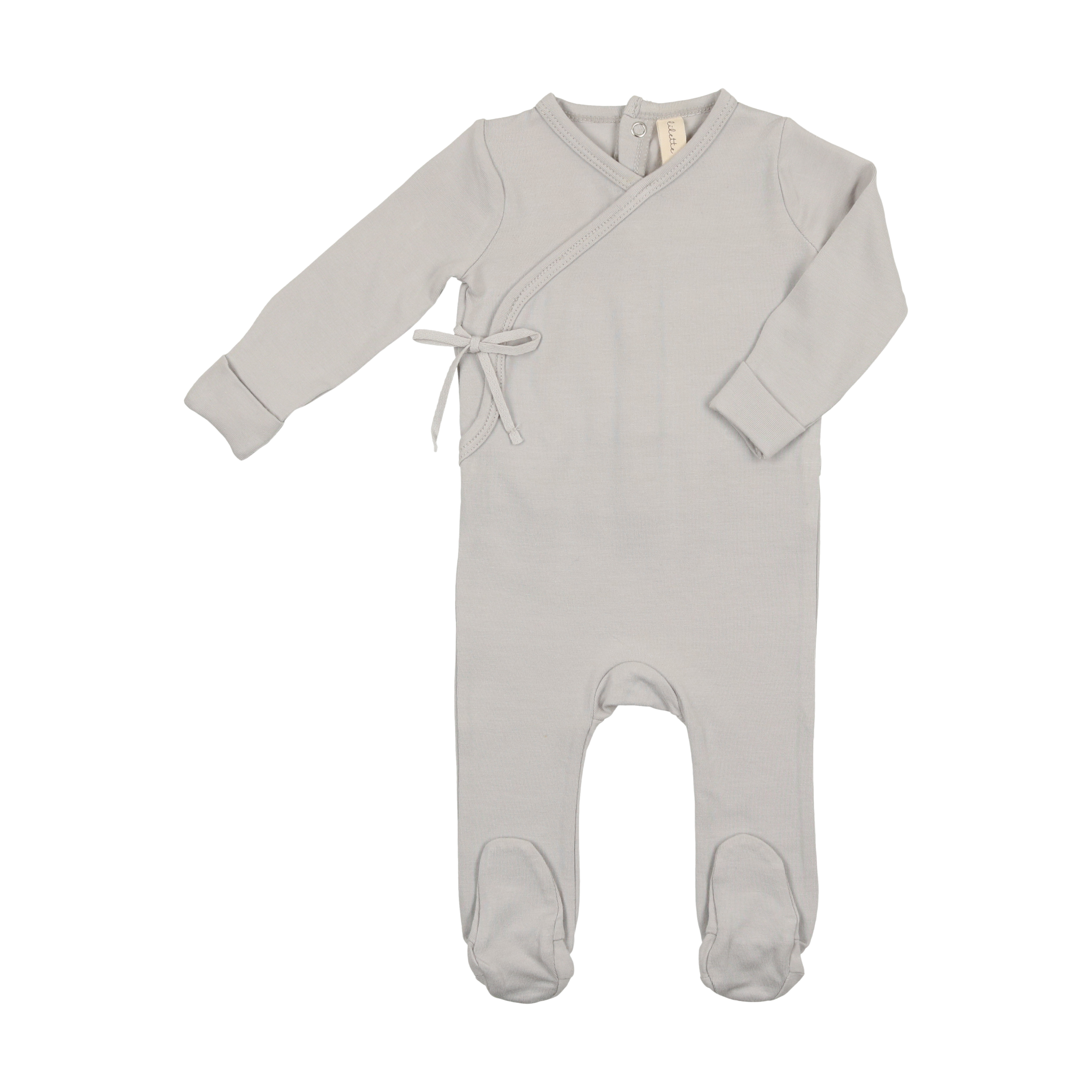 Brushed Cotton Wrapover Footie