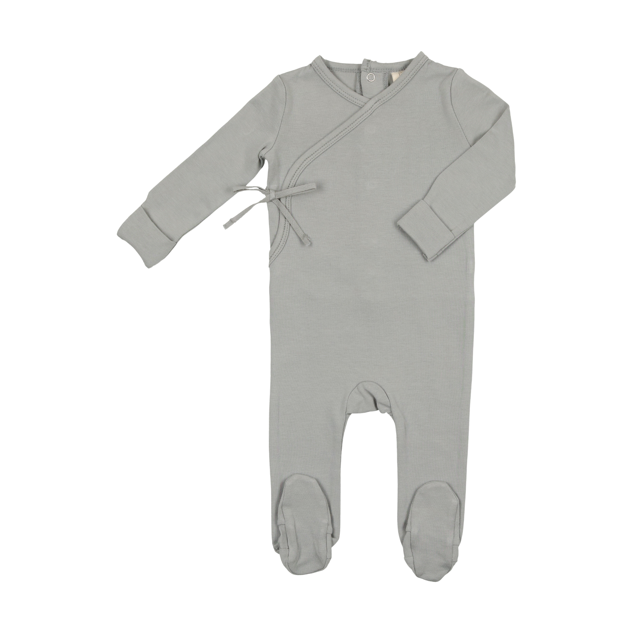 Brushed Cotton Wrapover Footie