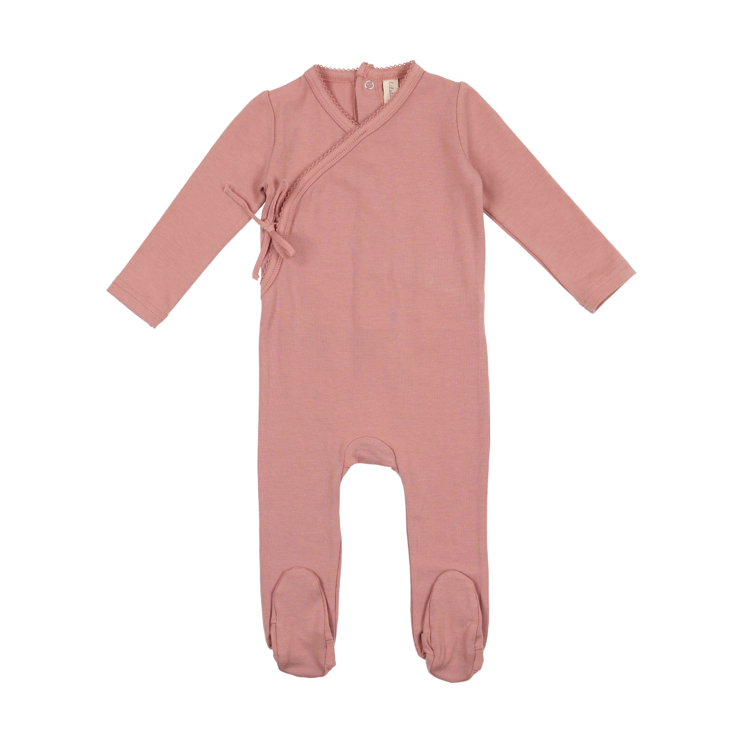 Brushed Cotton Wrapover Footie