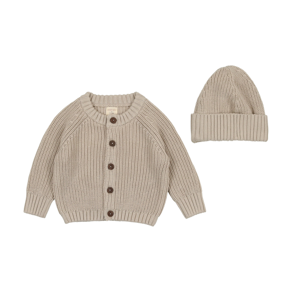 BABY カーディガン CHUNKY KNIT CARDIGAN WITH BONNET – Lil Legs Baby