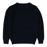 Chunky Knit Sweater-Navy