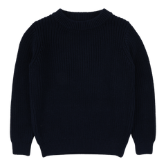 Chunky Knit Sweater-Navy